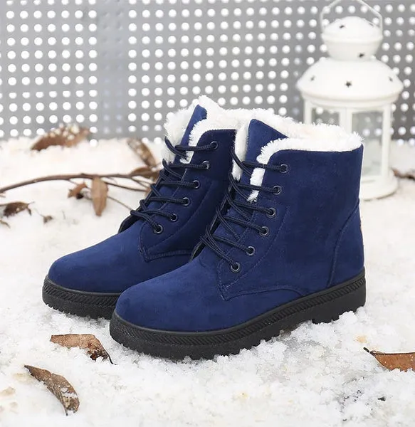 Ankle Snow Boots Stylish High-top Boots British Style