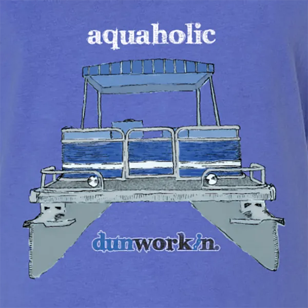 Aquaholic Pontoon Boat Women's SS V Neck