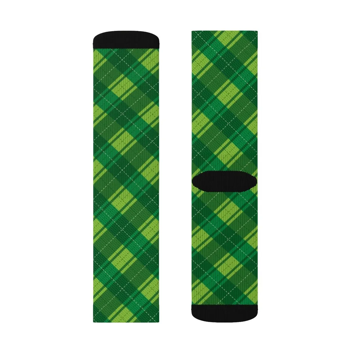 Argyle St. Patrick's Day Adult Crew Socks