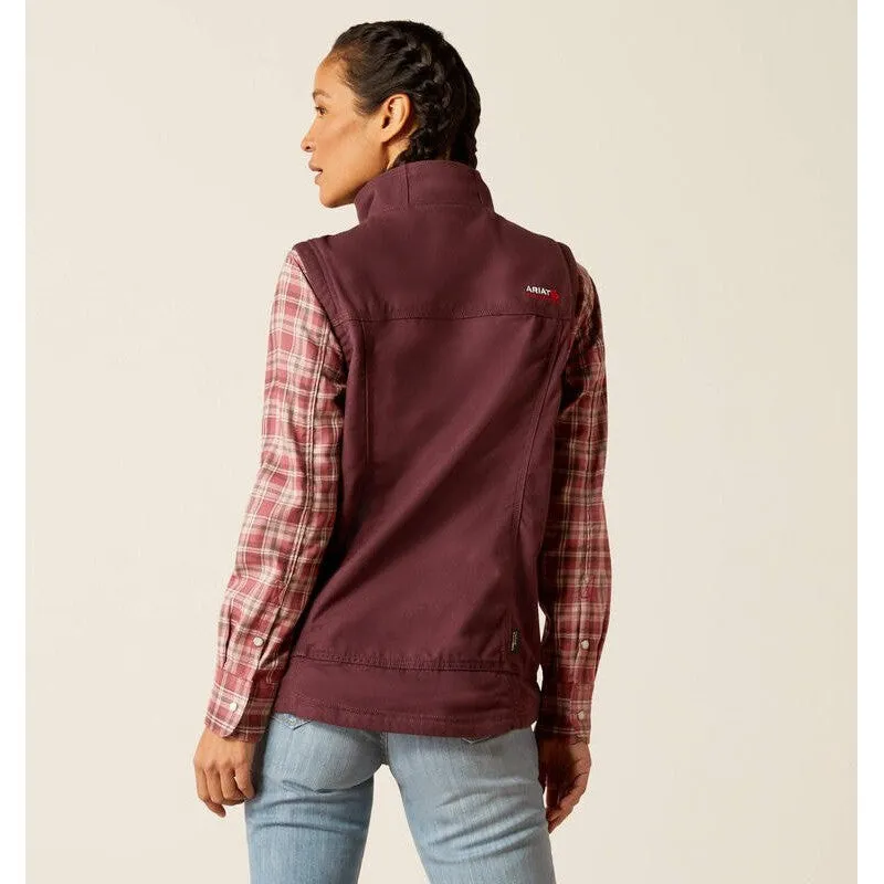 Ariat Women's Flame Resistant DuraLight Cordura Canvas Vest Grape - 10052767