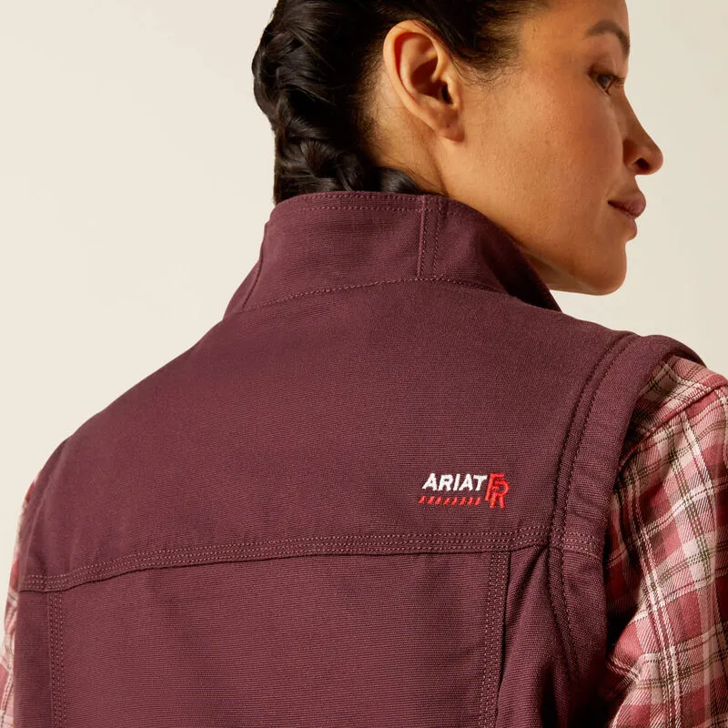Ariat Women's Flame Resistant DuraLight Cordura Canvas Vest Grape - 10052767