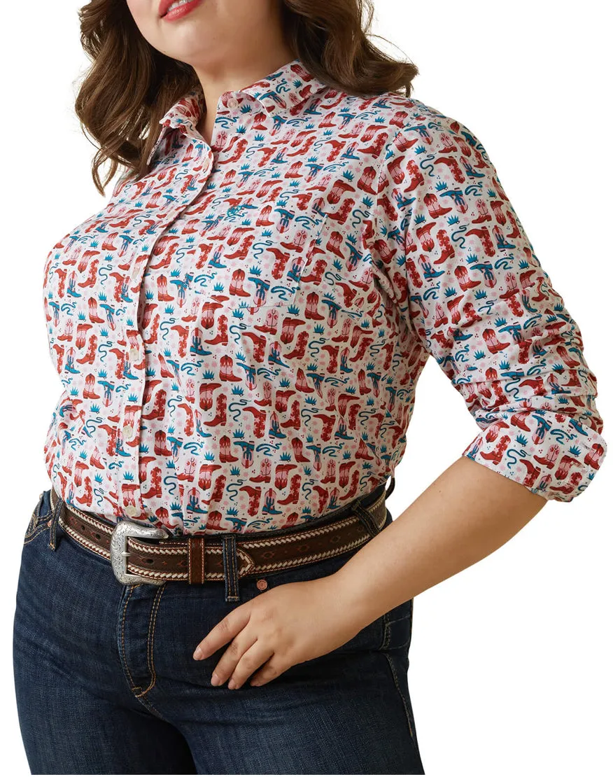 Ariat Womens Wrinkle Resist Kirby Stretch Shirt