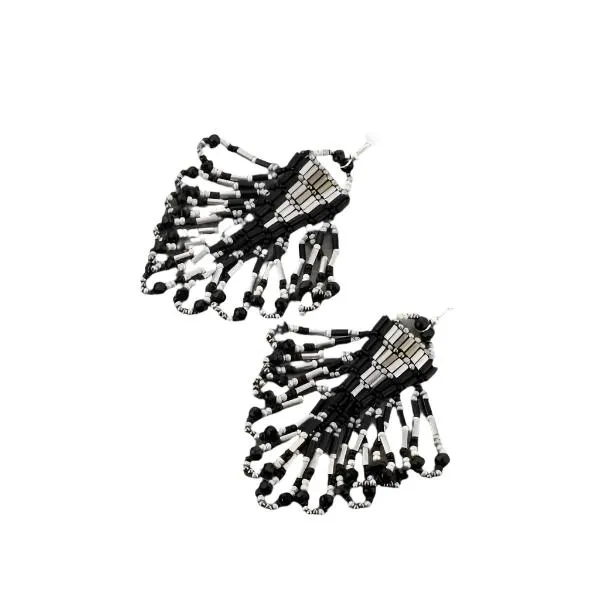 ARROW TRIBE EARRINGS - BLACK