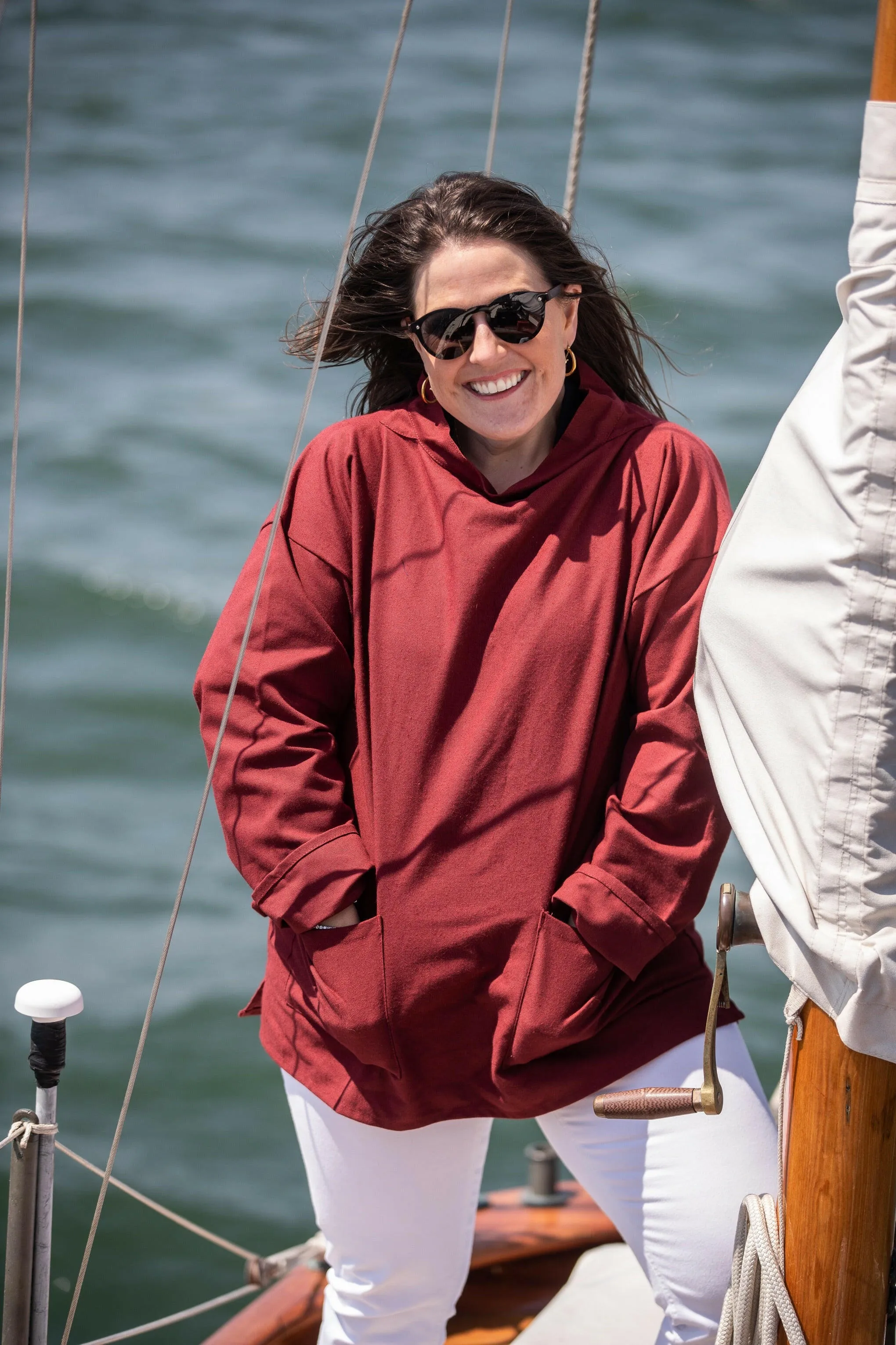 Arthur Beale Women's Boat Neck Smock
