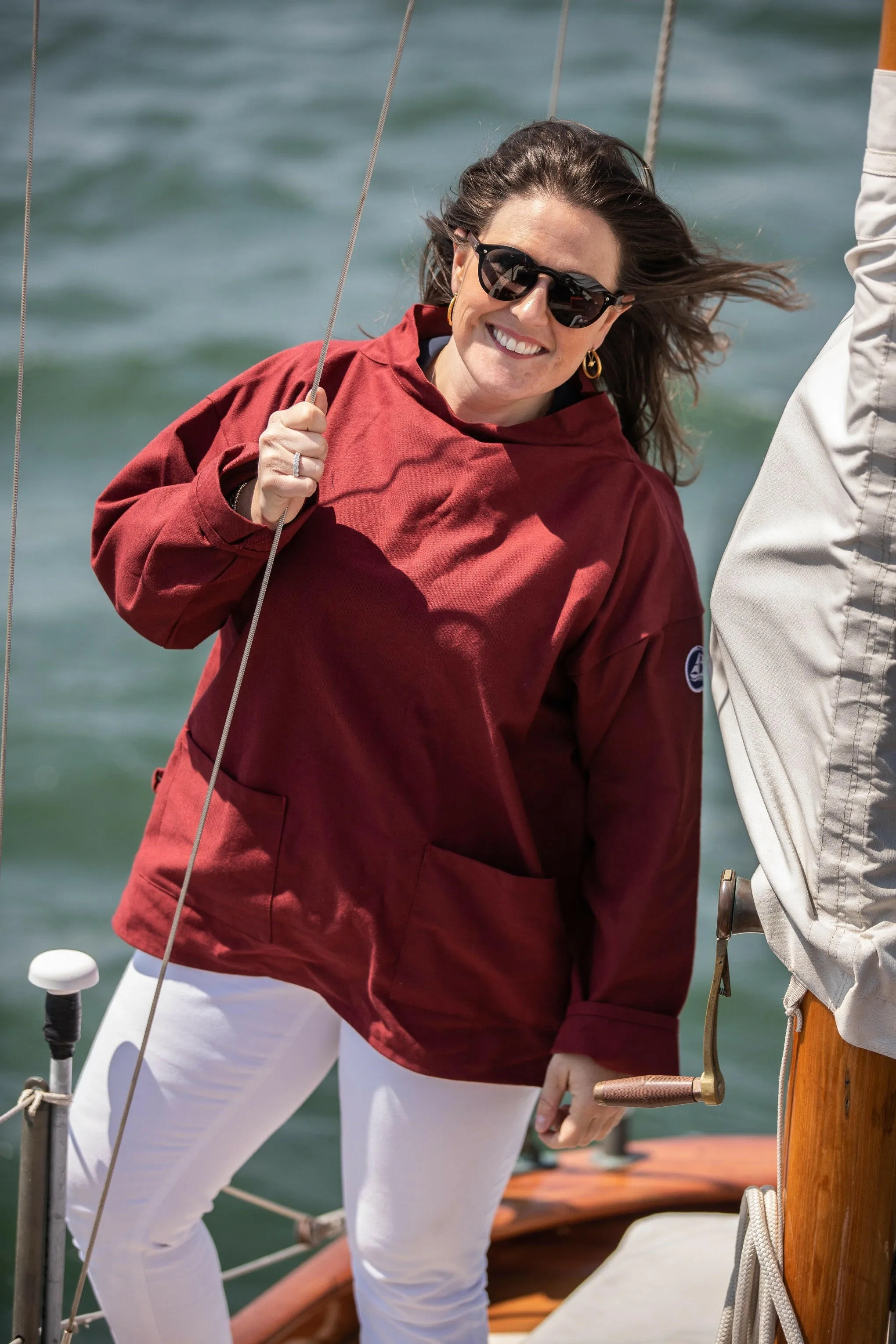 Arthur Beale Women's Boat Neck Smock