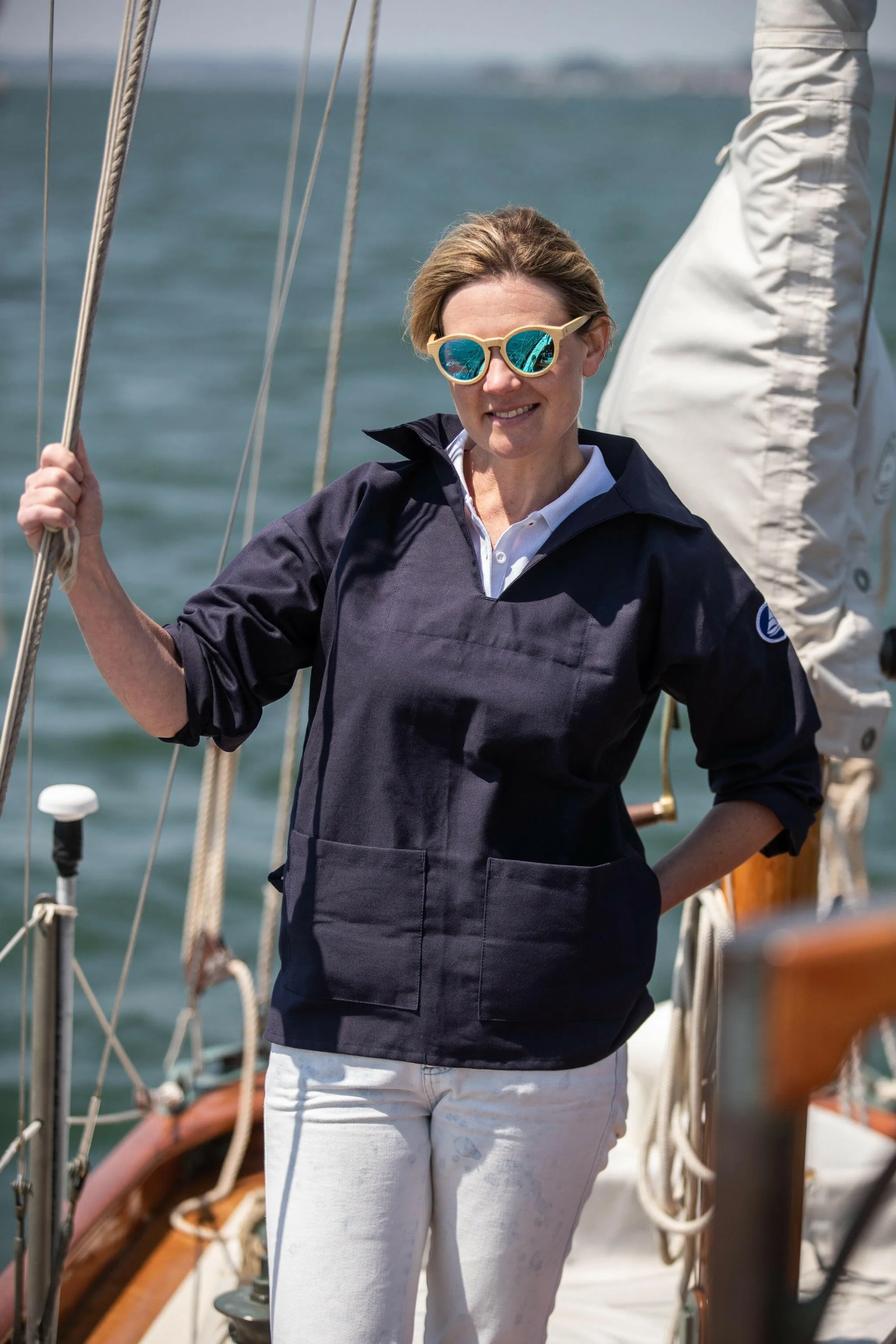 Arthur Beale Women's Open Neck Sailors' Smock