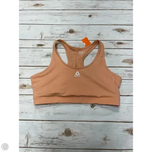 Athletic Bra By Reebok In Orange, Size: Xxl