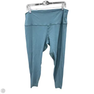 Athletic Leggings By Lululemon In Green, Size: 16