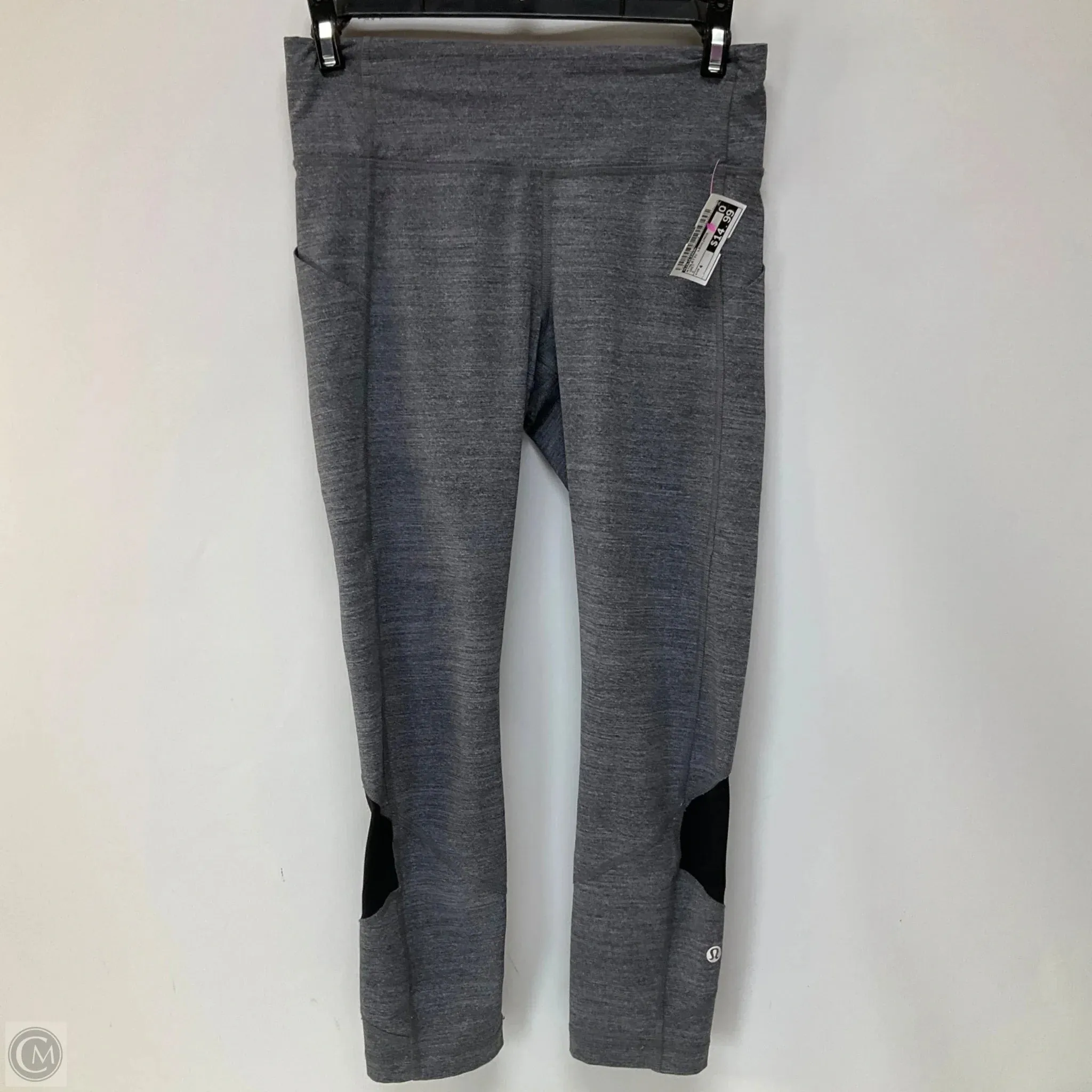 Athletic Leggings By Lululemon In Grey, Size: 4