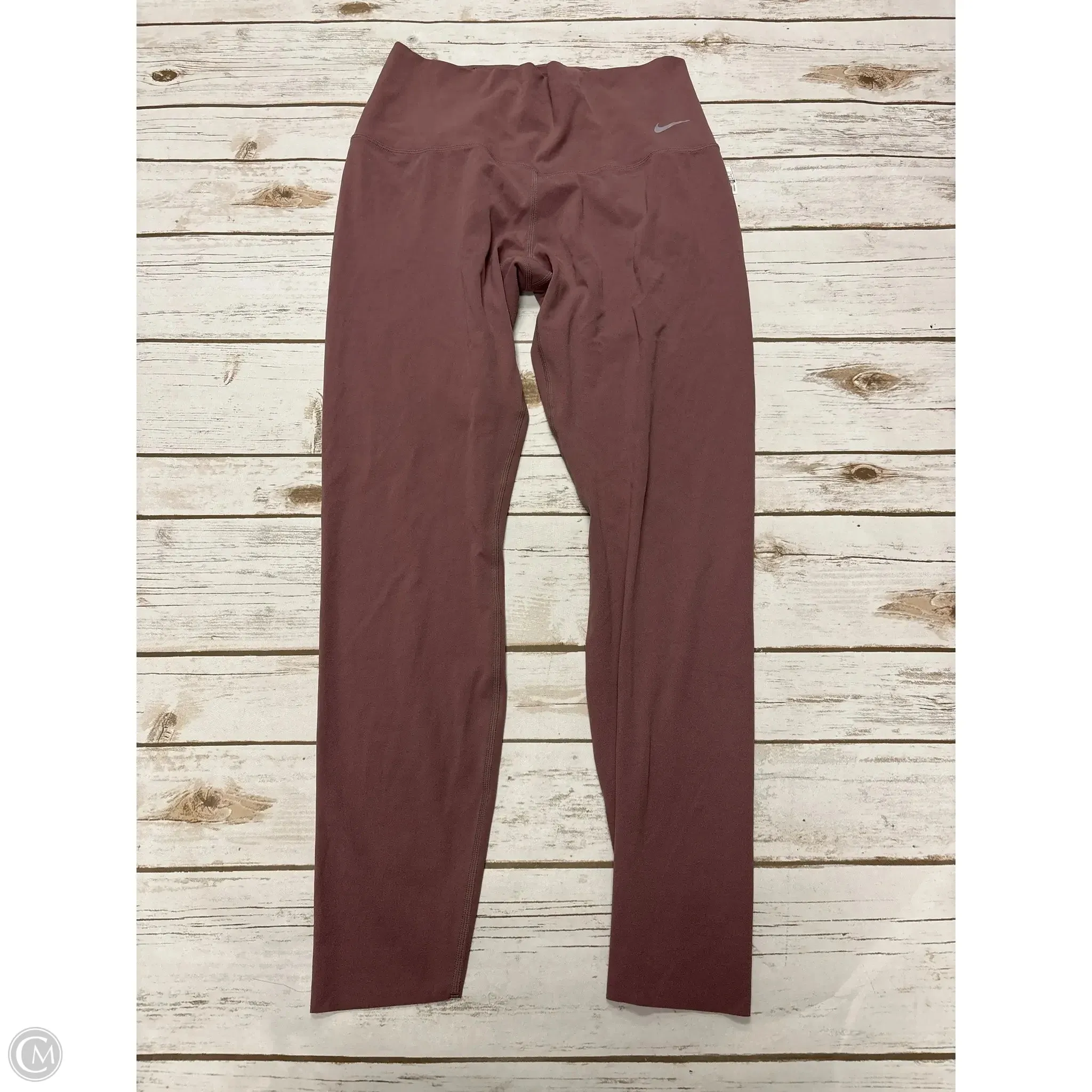 Athletic Leggings By Nike In Purple, Size: M
