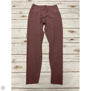 Athletic Leggings By Nike In Purple, Size: M