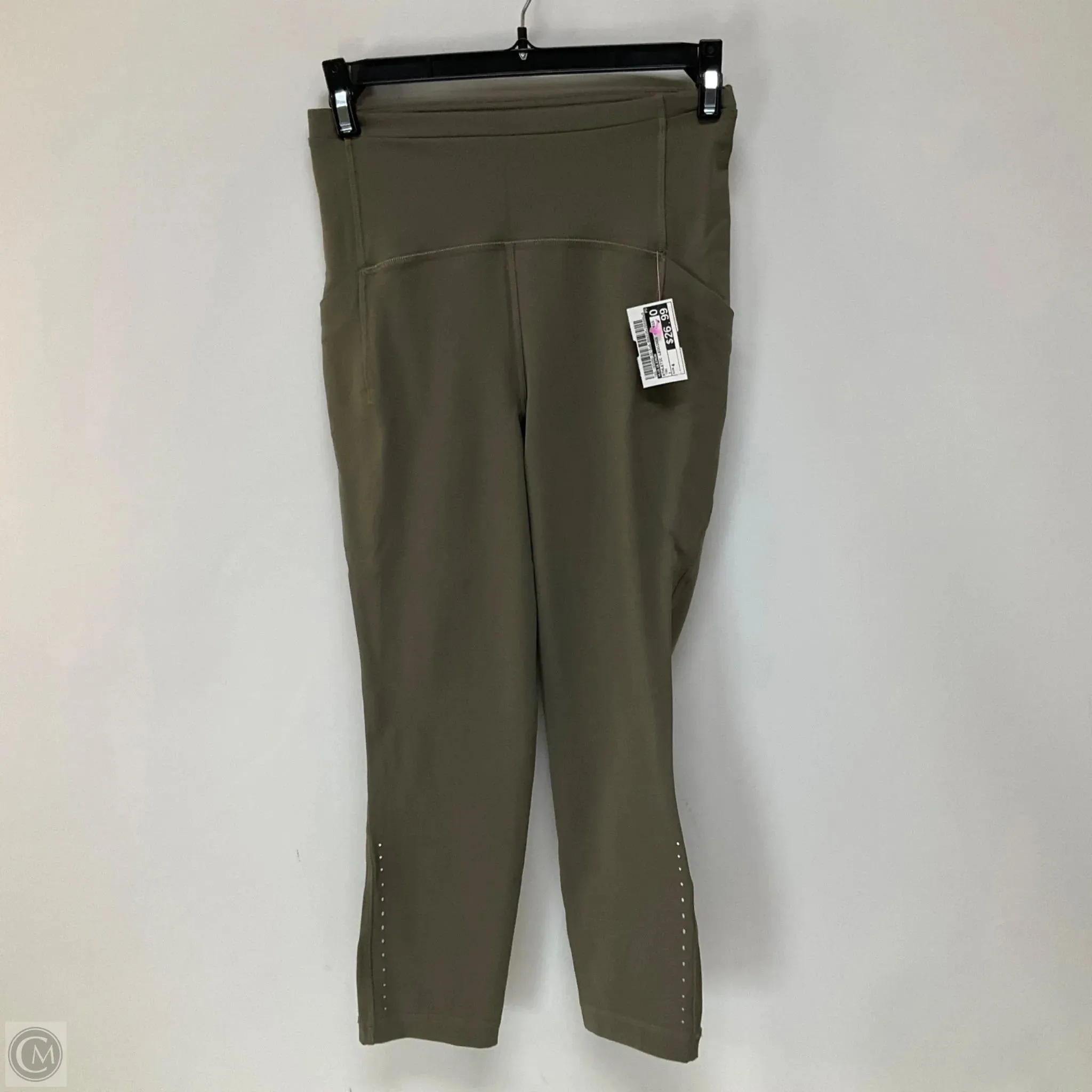 Athletic Leggings Capris By Lululemon In Tan, Size: 4