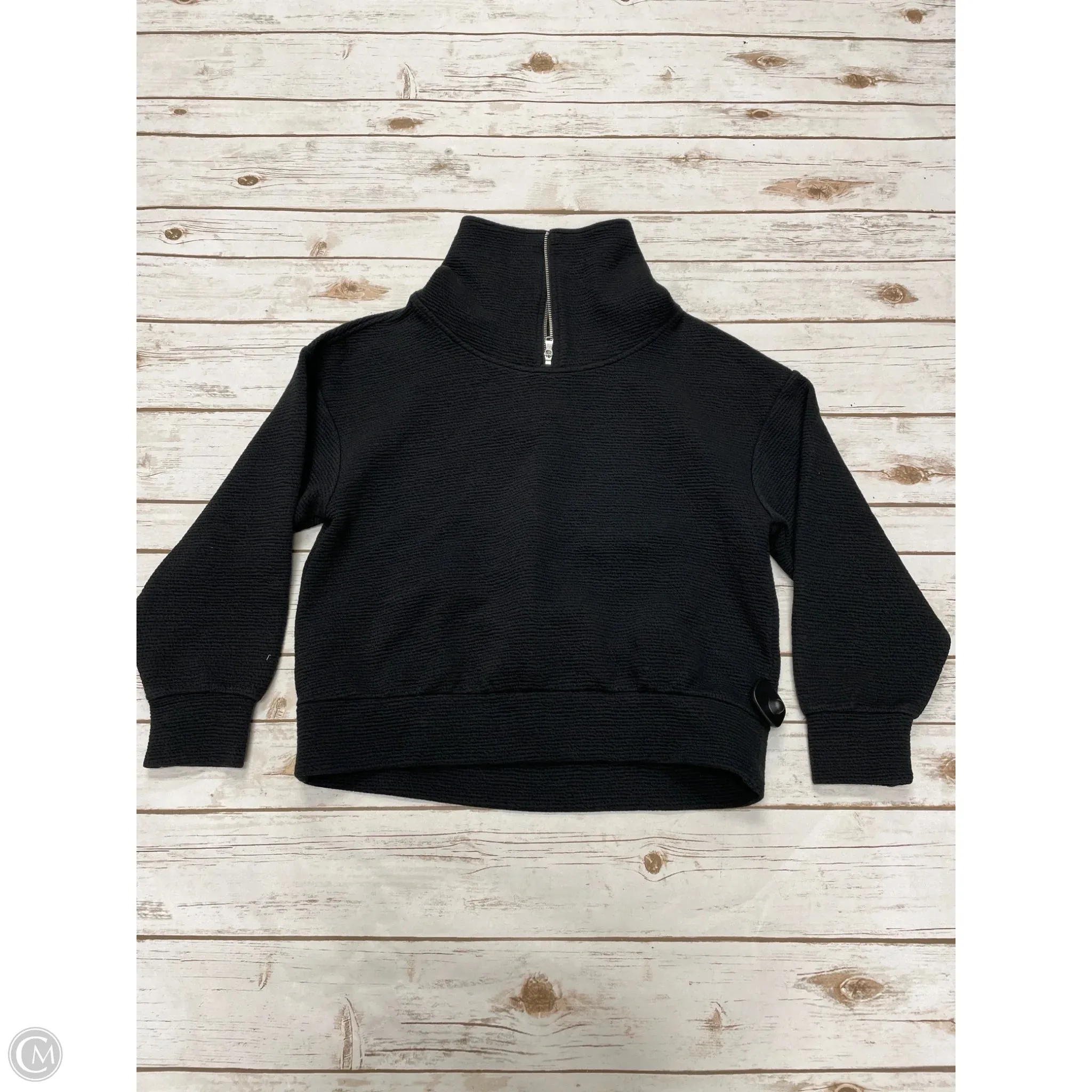 Athletic Sweatshirt Collar By Calia In Black, Size: S