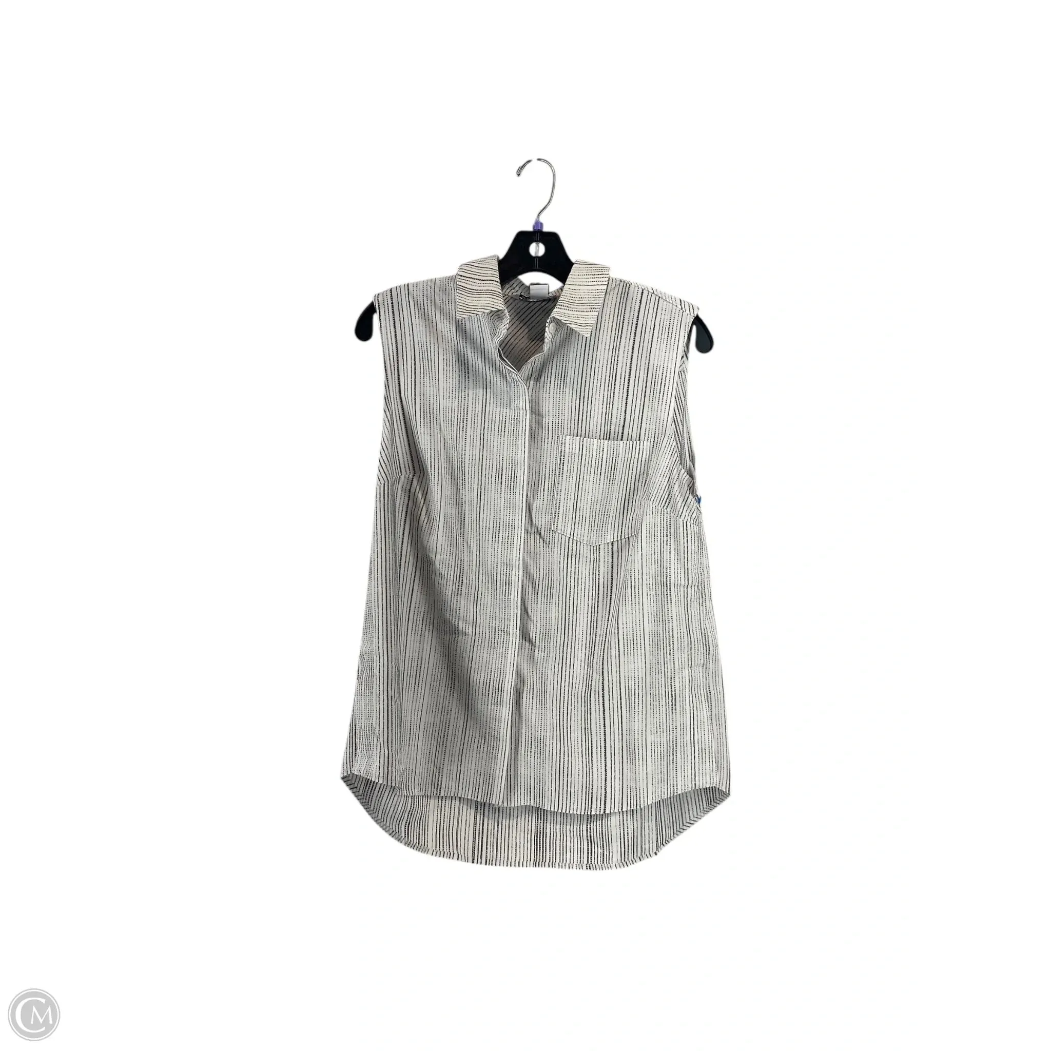 Athletic Tank Top By Athleta In Black & White, Size: S