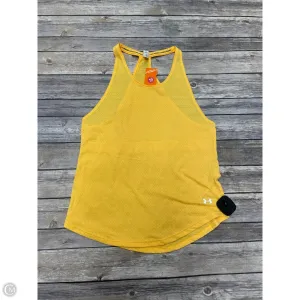 Athletic Tank Top By Under Armour In Yellow, Size: S
