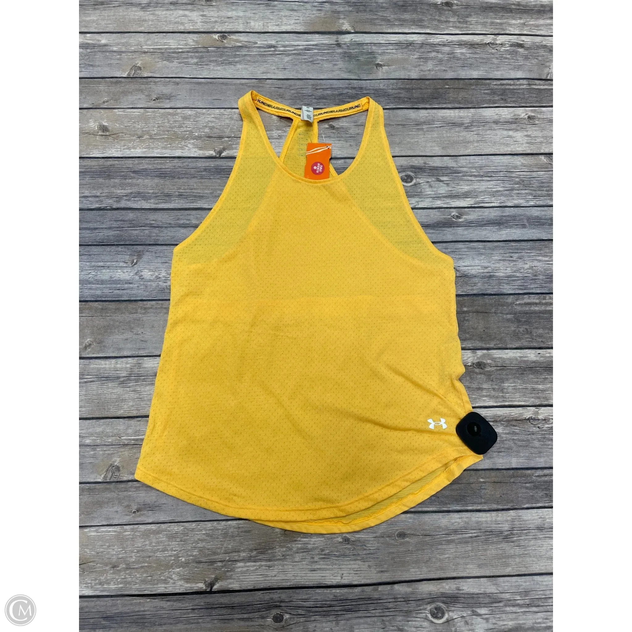 Athletic Tank Top By Under Armour In Yellow, Size: S