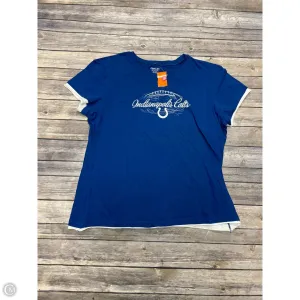 Athletic Top Short Sleeve By Rbx In Blue, Size: 2x