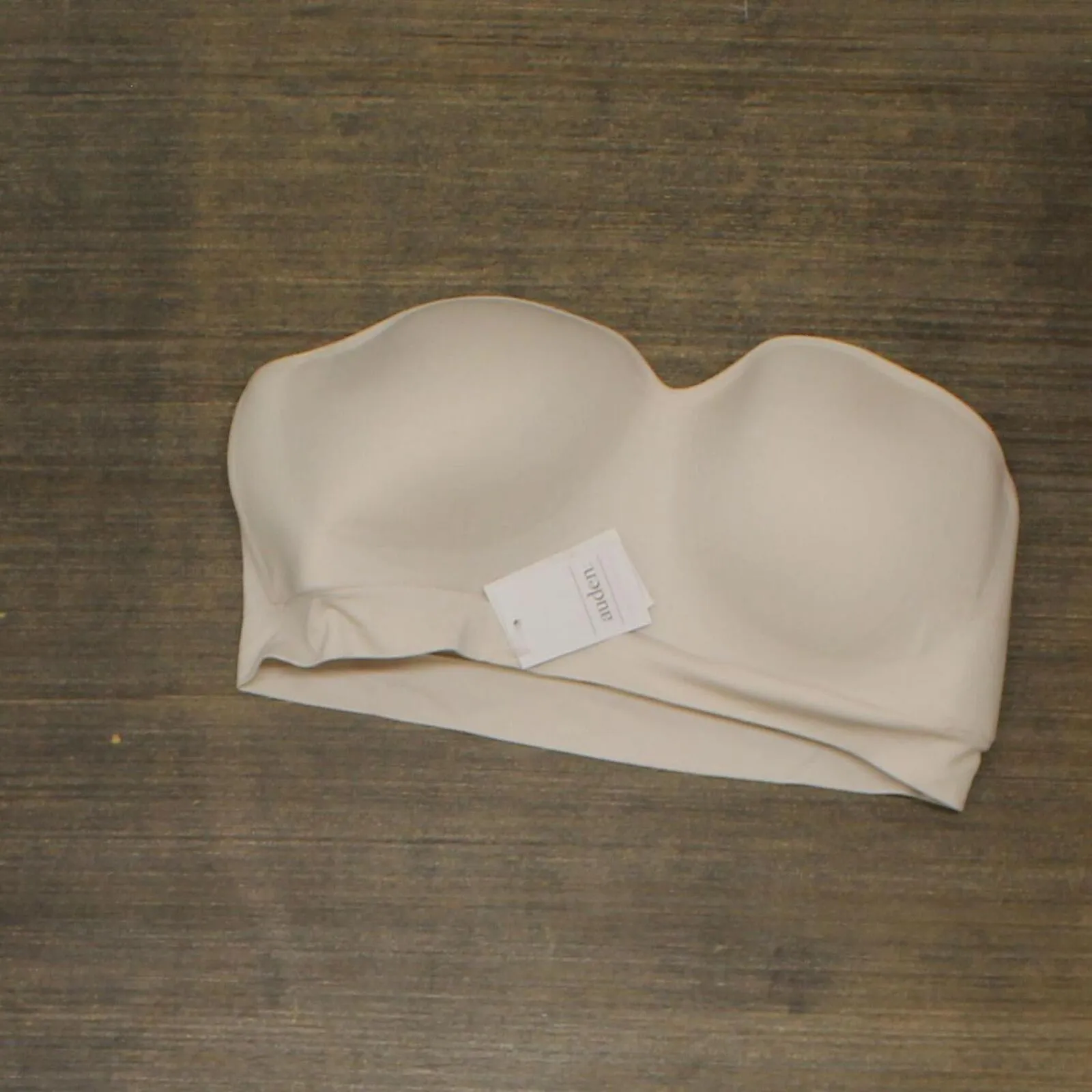 Auden Women's Padded Seamless Bandeau Bra EGGG8 Soft Petal Pink XL