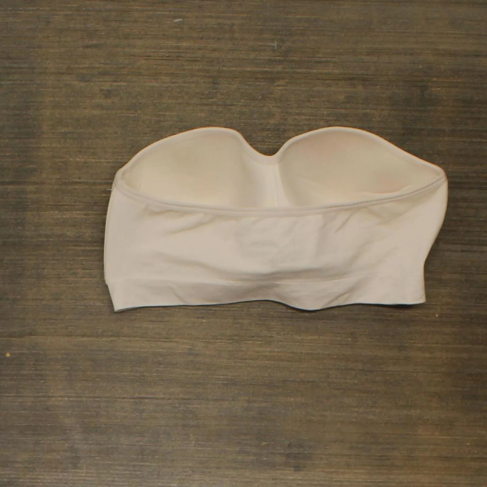 Auden Women's Padded Seamless Bandeau Bra EGGG8 Soft Petal Pink XL