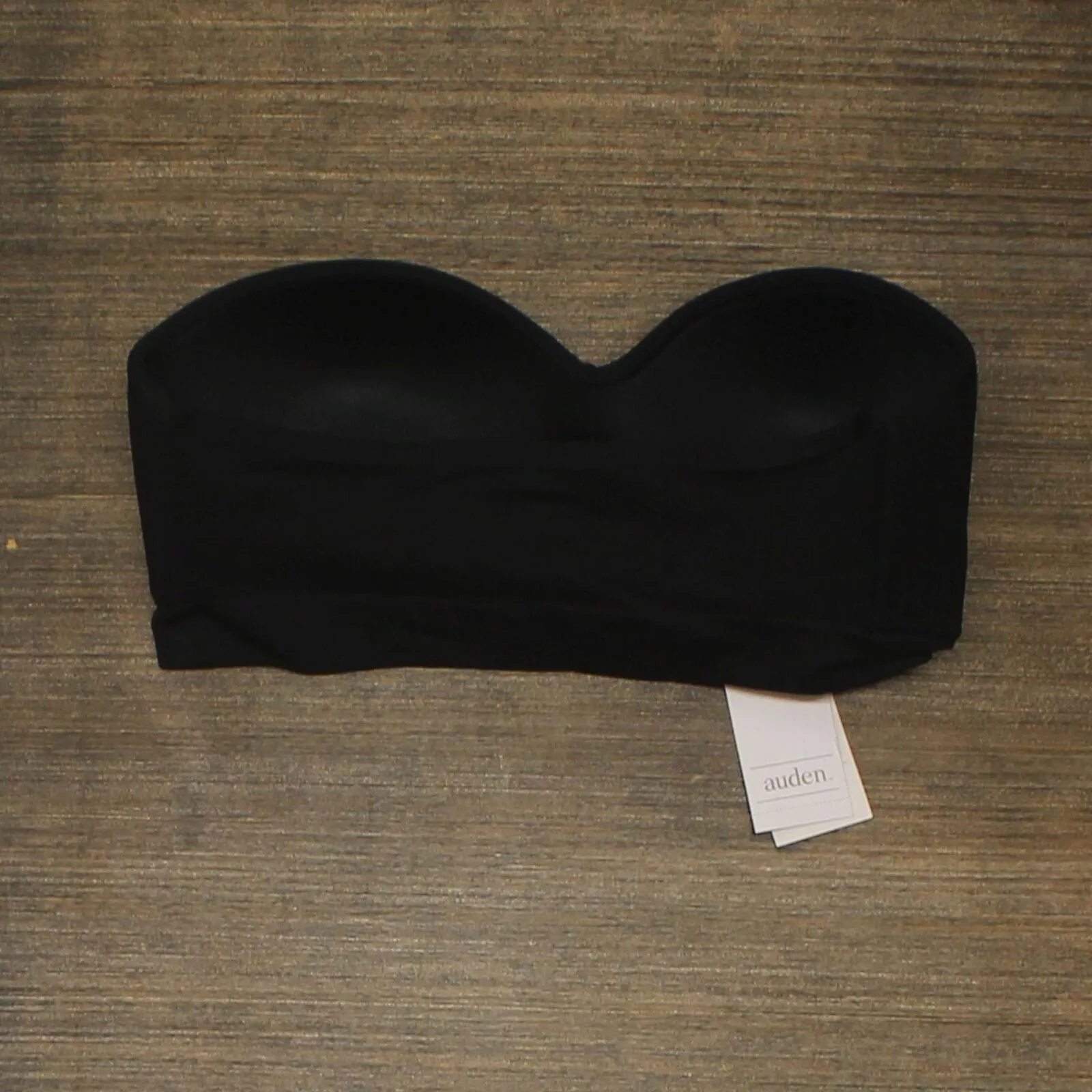Auden Women's Padded Seamless Bandeau EGGG8 Black M