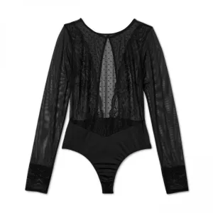 Auden Women's Unlined Long Sleeve Bodysuit