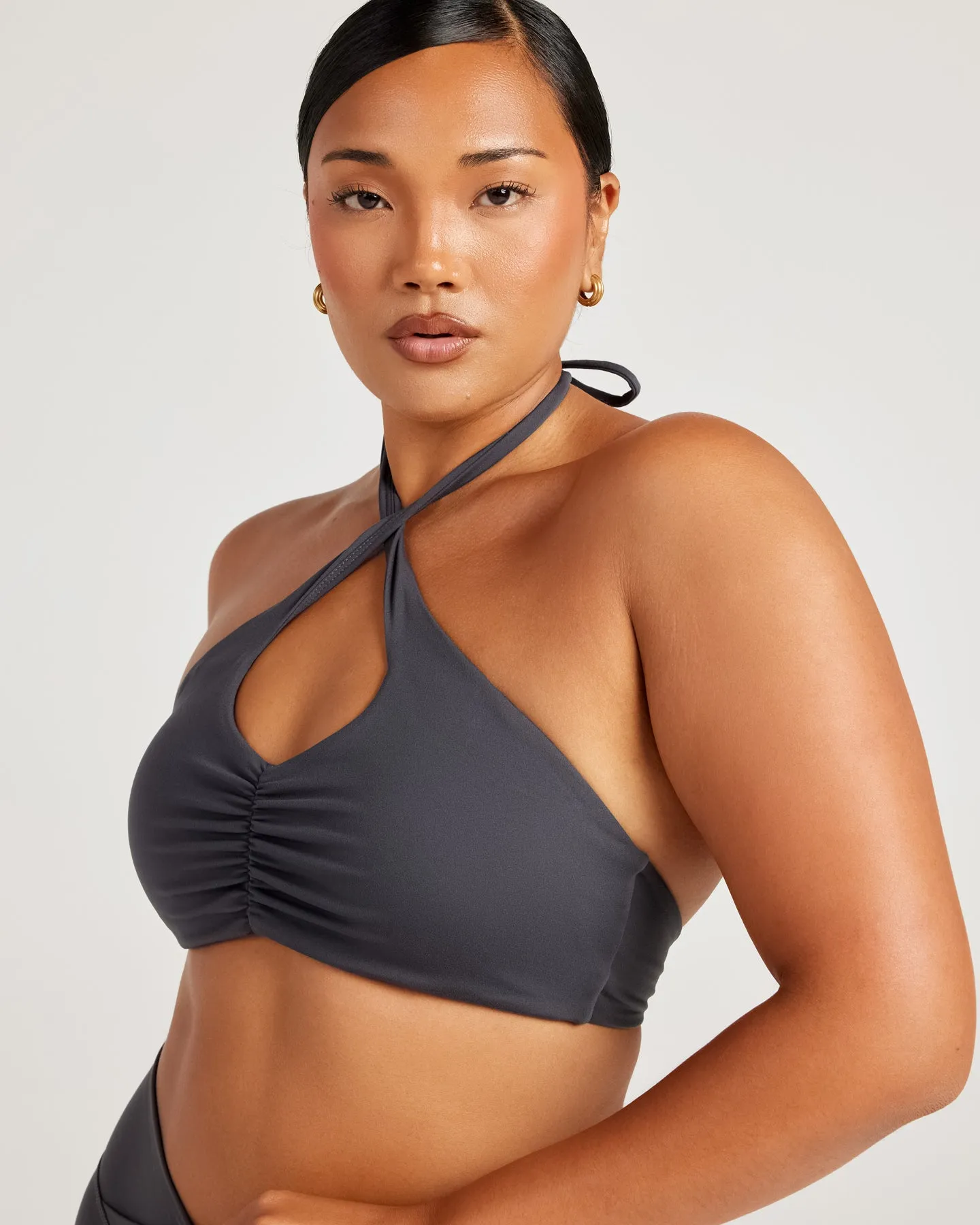 Aura Halo Bra - Charcoal