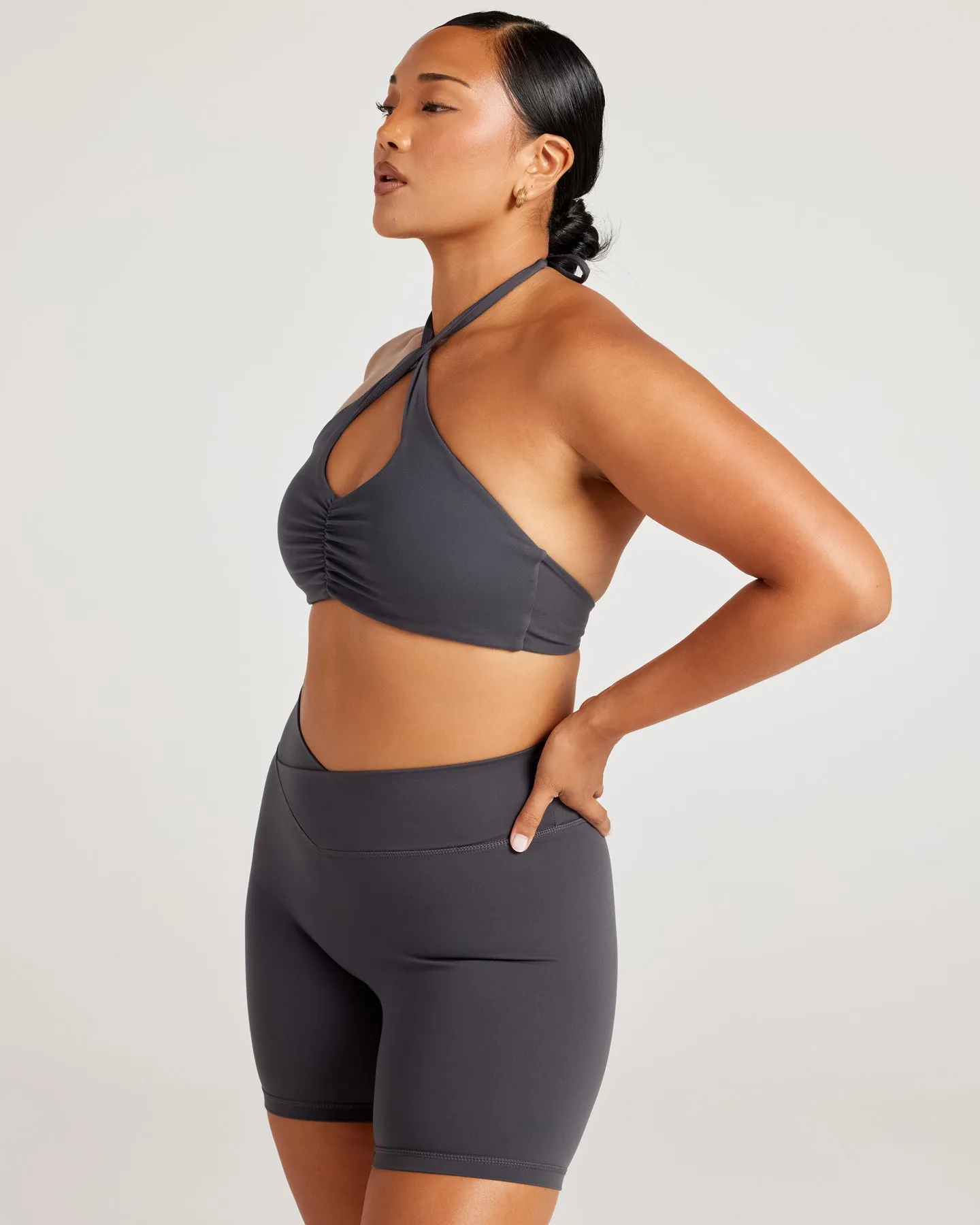 Aura Halo Bra - Charcoal