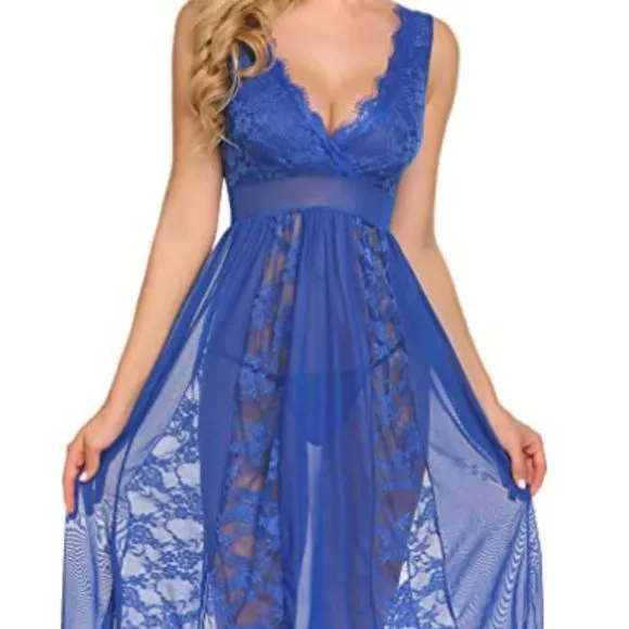 Avidlove Babydoll Lingerie for Women Sexy Nightgowns for Bride Lace Chemise