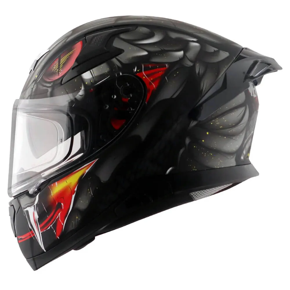 Axor Apex Full Face Helmet Venomous Black / Grey Matt