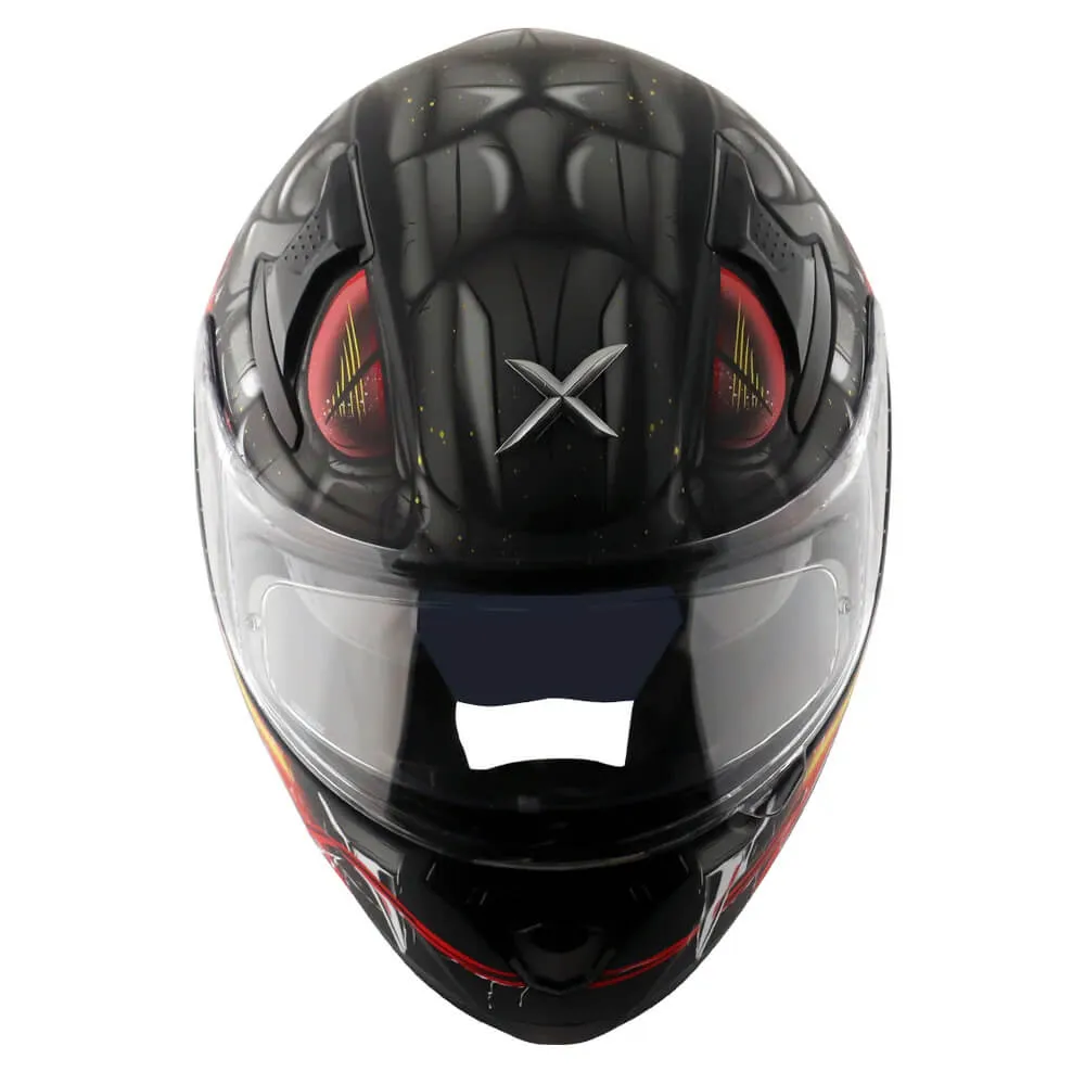 Axor Apex Full Face Helmet Venomous Black / Grey Matt