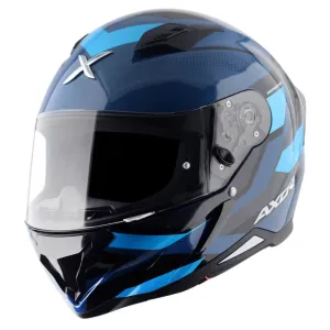 Axor Hunter Full Face Helmet Cornet Black / Blue Gloss