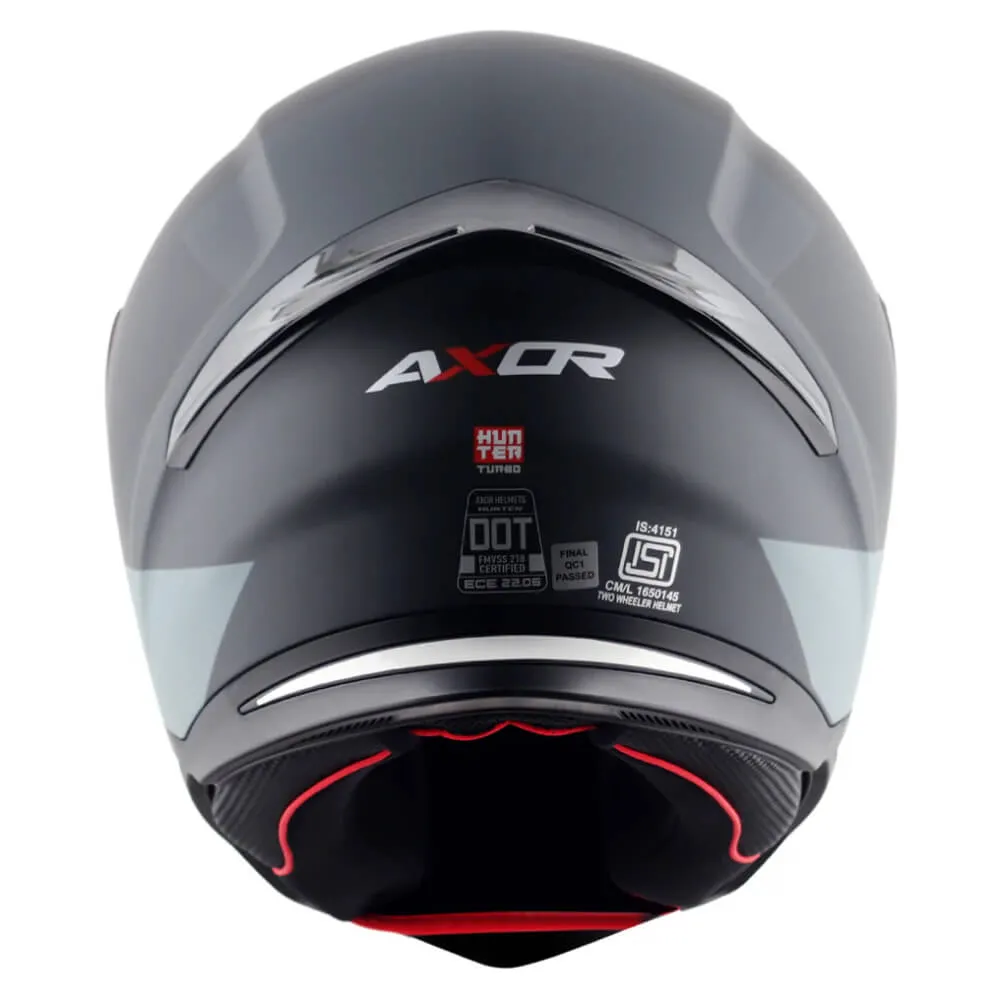 Axor Hunter Full Face Helmet Turbo Black / Grey Matt