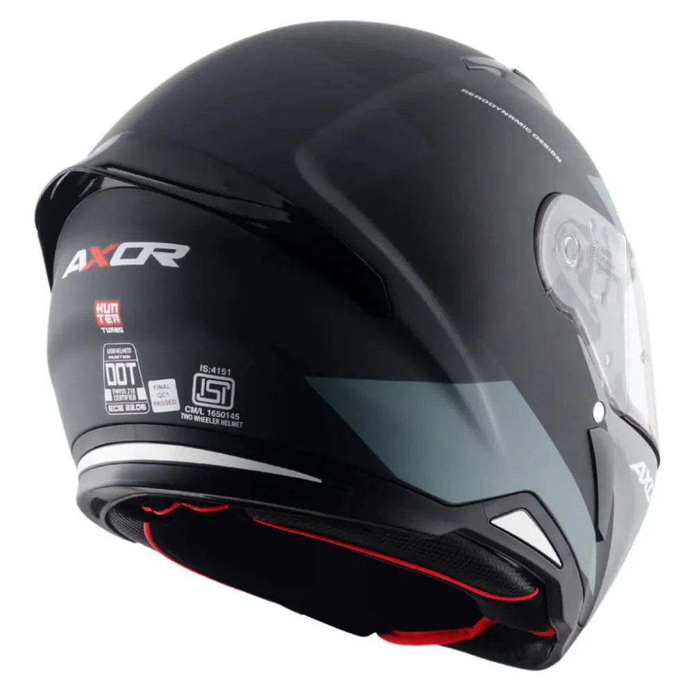 Axor Hunter Full Face Helmet Turbo Black / Grey Matt