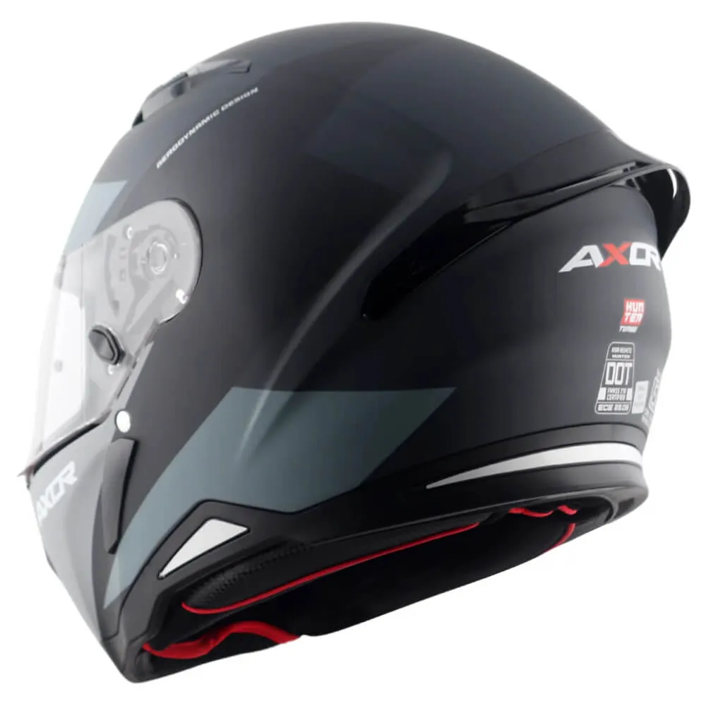 Axor Hunter Full Face Helmet Turbo Black / Grey Matt