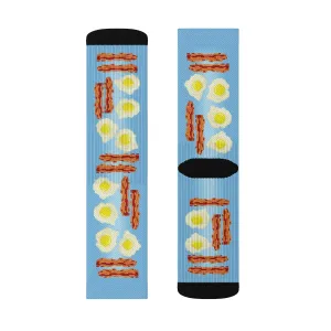 Bacon & Eggs Adult Crew Socks