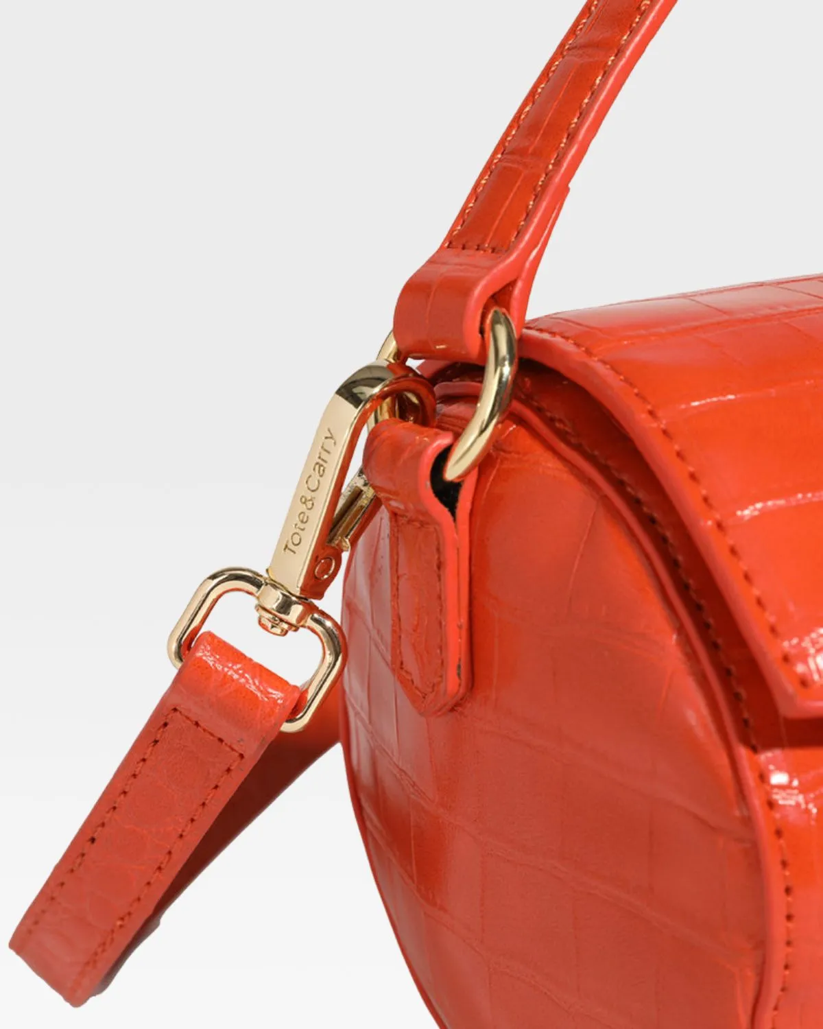 Barrel Purse in Orange
