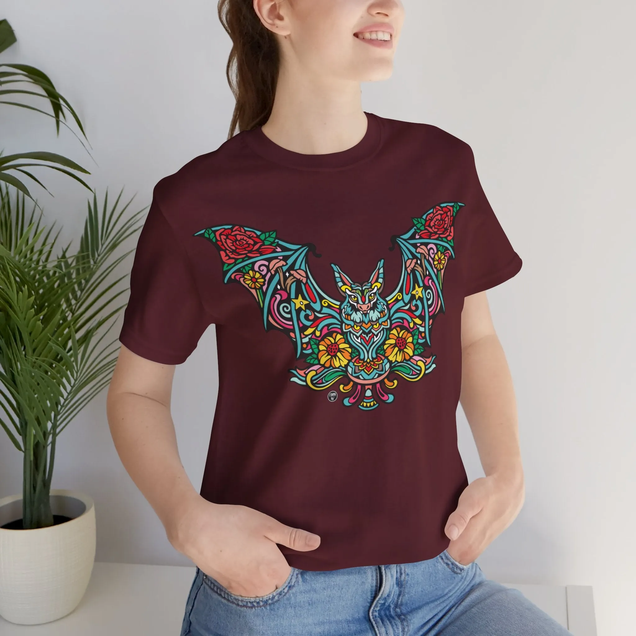 Batshroom Halloween 2024 | Art T-Shirt by Chaya Av