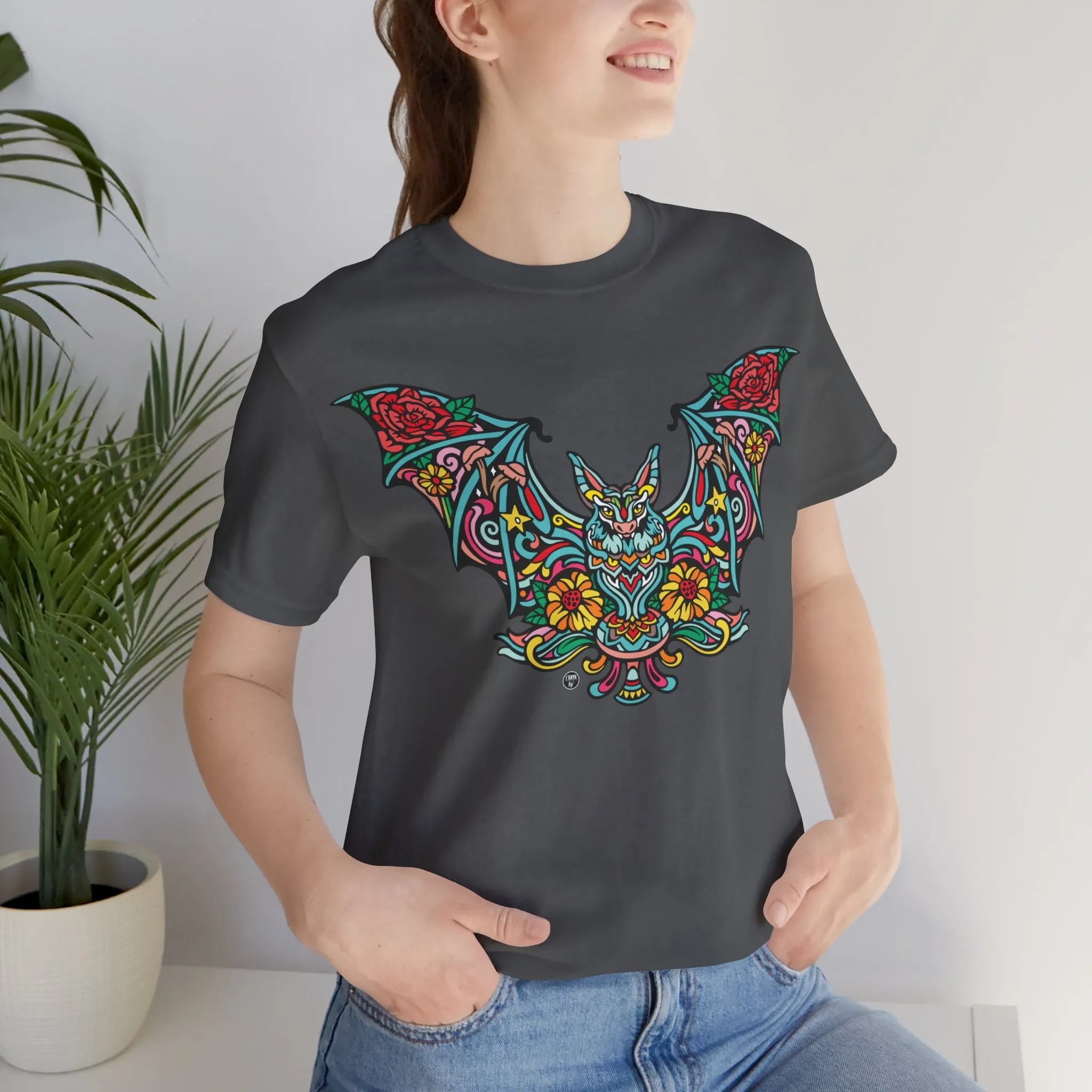 Batshroom Halloween 2024 | Art T-Shirt by Chaya Av