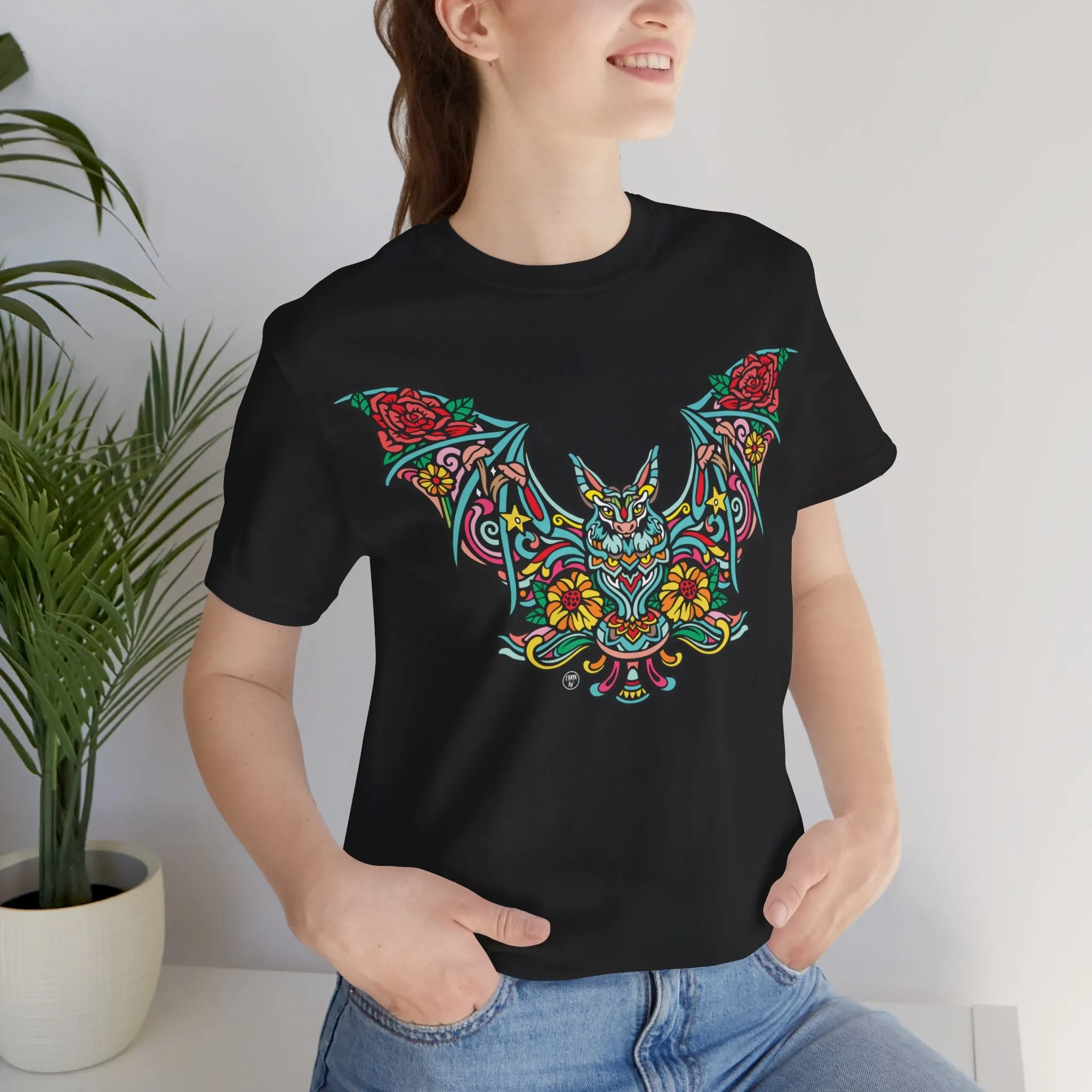 Batshroom Halloween 2024 | Art T-Shirt by Chaya Av