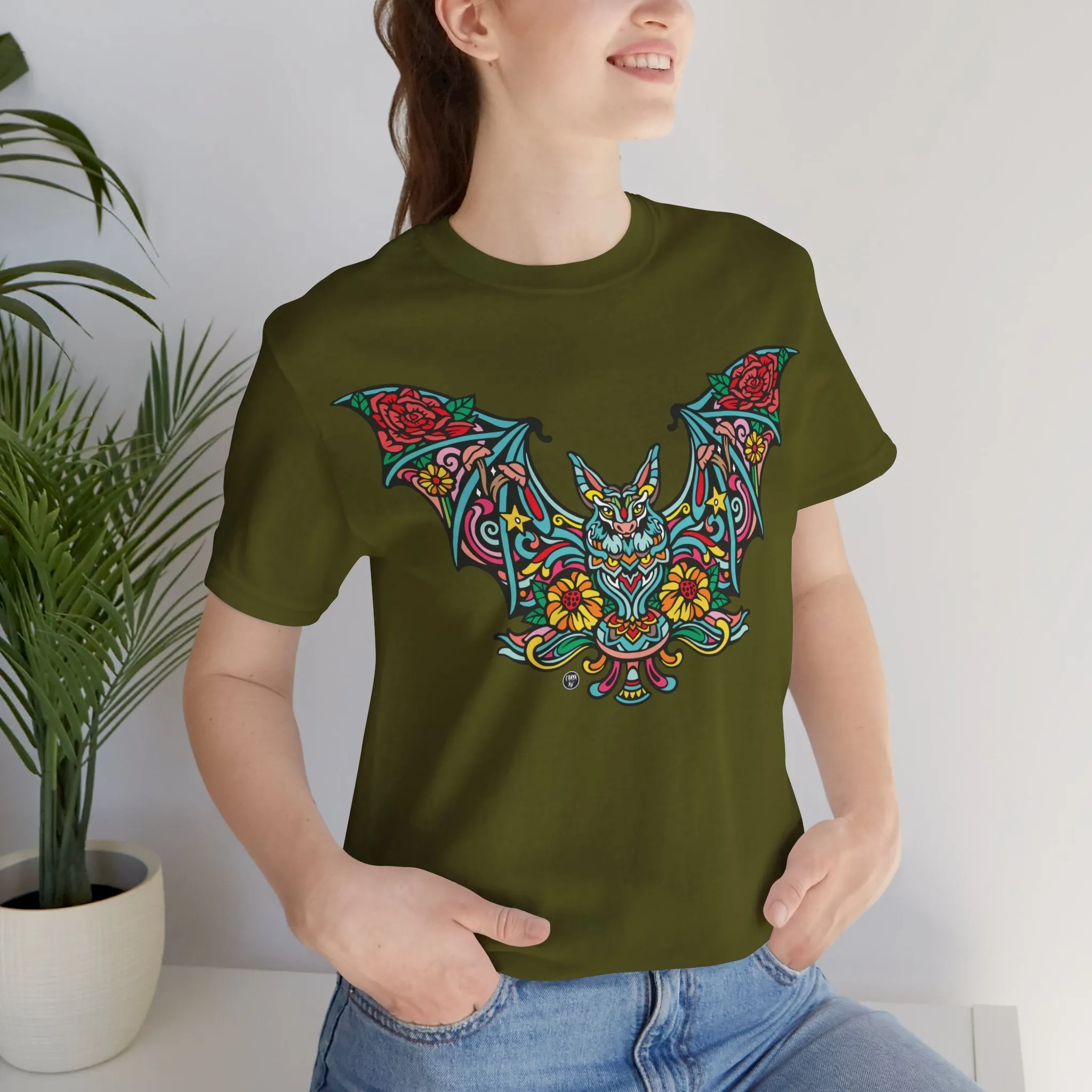 Batshroom Halloween 2024 | Art T-Shirt by Chaya Av