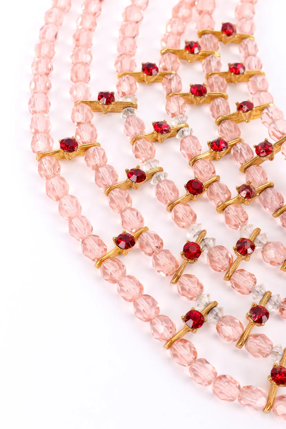 Beaded Bib Collar Necklace