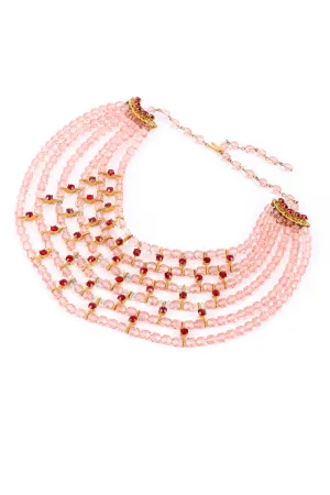 Beaded Bib Collar Necklace