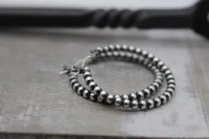 Beaded Hoop Earrings