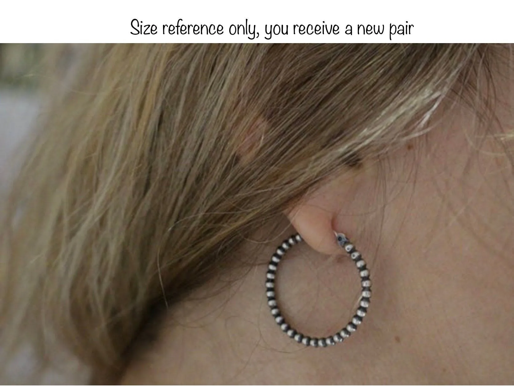 Beaded Hoop Earrings
