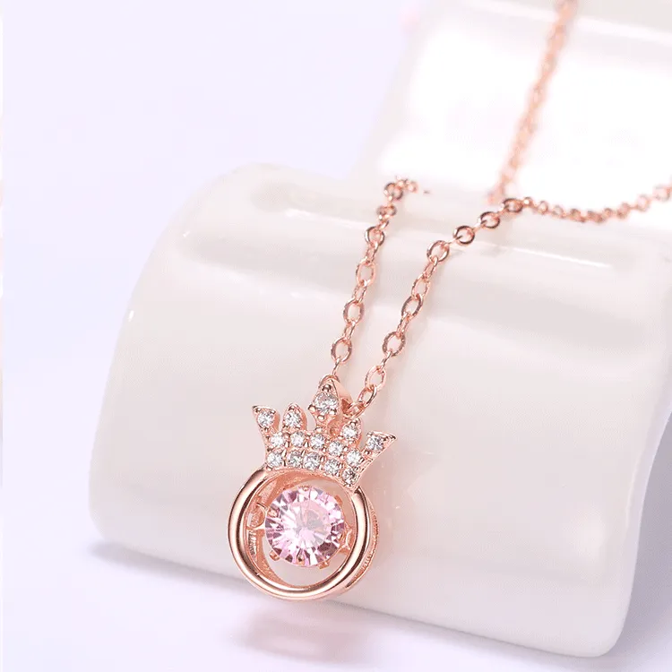 Beating Heart Crown Necklace