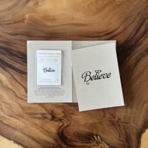 Believe Greeting Card   Ink