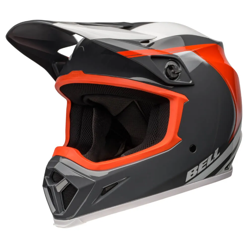 Bell MX-9 MIPS Helmet Dart Gloss Charcoal / Orange