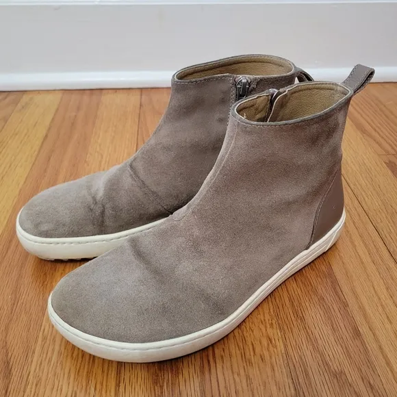 Birkenstock Myra Women's Tan Suede Leather Boots Sz 38 US 7 Neutral Comfort