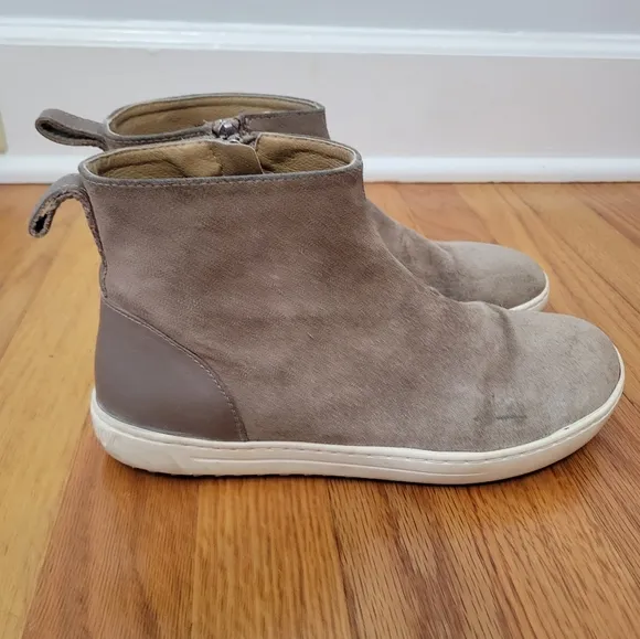 Birkenstock Myra Women's Tan Suede Leather Boots Sz 38 US 7 Neutral Comfort