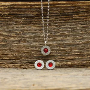 Birthstone Necklace & Earring Set - Pretty Hunter